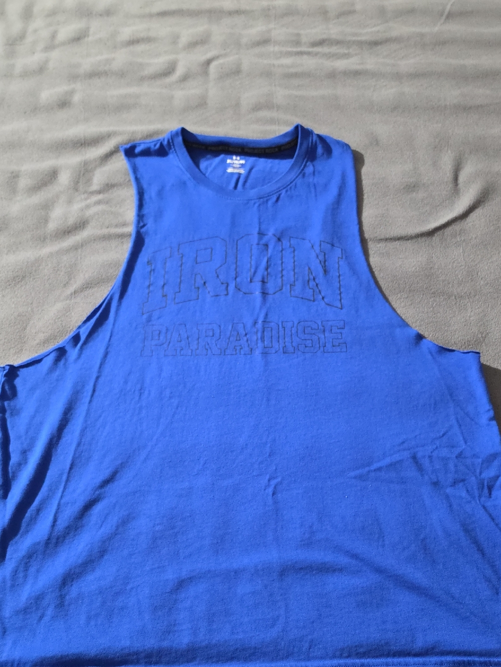 Under Armour Royal Blue 'Iron Paradise' Sleeveless Tank